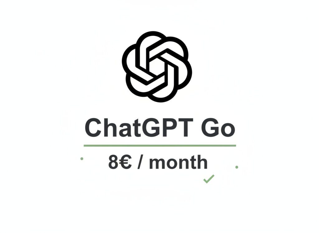 ChatGPT go lance son abonnement à 8€